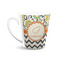 Swirls, Floral & Chevron 12 Oz Latte Mug - Front