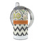 Swirls, Floral & Chevron 12 oz Stainless Steel Sippy Cups - FULL (back angle)
