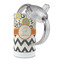 Swirls, Floral & Chevron 12 oz Stainless Steel Sippy Cups - Top Off