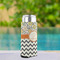 Swirls, Floral & Chevron Can Cooler - Tall 12oz - In Context