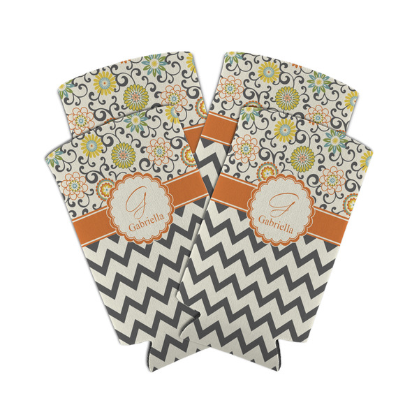 Swirls, Floral & Chevron 12oz Tall Can Sleeve - Set of 4 - MAIN