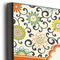 Swirls, Floral & Chevron 12x12 Wood Print - Closeup