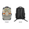 Swirls, Floral & Chevron 15" Backpack - APPROVAL