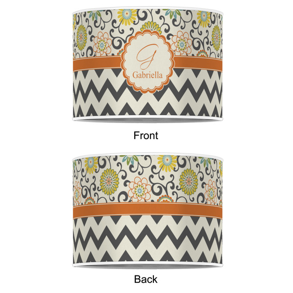 Swirls, Floral & Chevron 16" Drum Lampshade - APPROVAL (Poly Film)