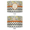 Swirls, Floral & Chevron 16" Drum Lampshade - APPROVAL (Poly Film)