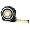 Swirls, Floral & Chevron 16 Foot Black & Silver Tape Measures - Front