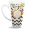 Swirls, Floral & Chevron 16 Oz Latte Mug - Front