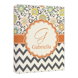 Swirls, Floral & Chevron Canvas Print - 16x20 (Personalized)