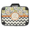 Swirls, Floral & Chevron 18" Laptop Briefcase - FRONT