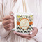 Swirls, Floral & Chevron 20oz Coffee Mug - LIFESTYLE