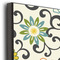 Swirls, Floral & Chevron 20x24 Wood Print - Closeup
