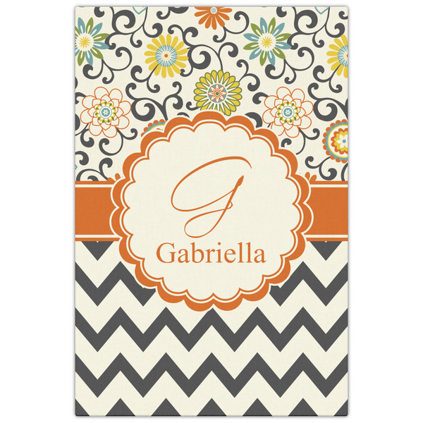 Swirls, Floral & Chevron 20x30 - Canvas Print - Front View