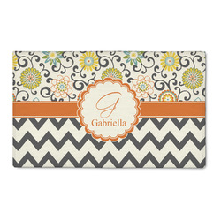 Swirls, Floral & Chevron 3' x 5' Indoor Area Rug (Personalized)