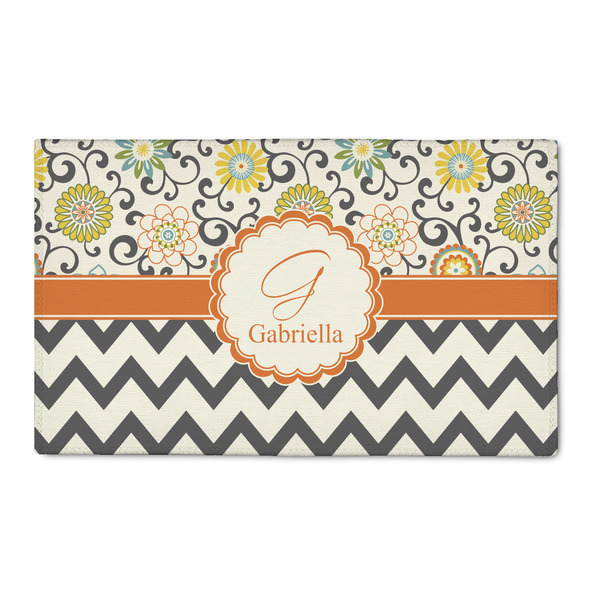 Custom Swirls, Floral & Chevron 3' x 5' Indoor Area Rug (Personalized)