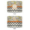 Swirls, Floral & Chevron 8" Drum Lampshade - APPROVAL (Fabric)