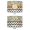 Swirls, Floral & Chevron 8" Drum Lampshade - APPROVAL (Poly Film)