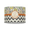 Swirls, Floral & Chevron 8" Drum Lampshade - FRONT (Poly Film)