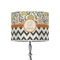 Swirls, Floral & Chevron 8" Drum Lamp Shade - Poly-film (Personalized)