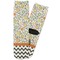 Swirls, Floral & Chevron Adult Crew Socks - Single Pair - Front and Back