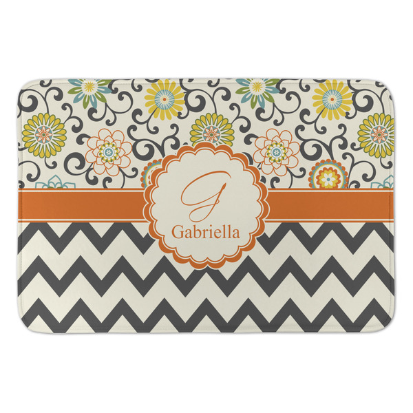 Custom Swirls, Floral & Chevron Anti-Fatigue Kitchen Mat (Personalized)