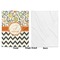 Swirls, Floral & Chevron Baby Blanket (Single Side - Printed Front, White Back)