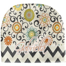 Swirls, Floral & Chevron Baby Hat (Beanie) (Personalized)