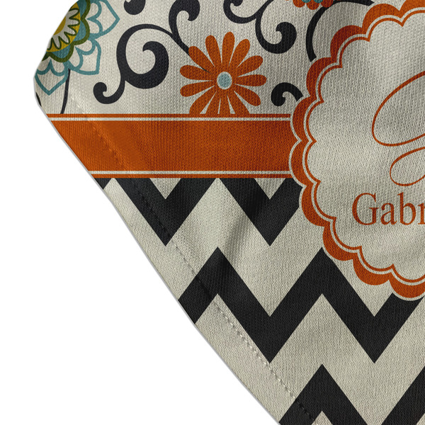Swirls, Floral & Chevron Bandana Detail
