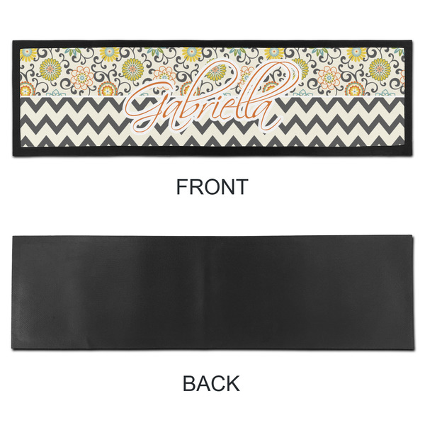 Swirls, Floral & Chevron Bar Mat - Large - APPROVAL