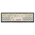 Swirls, Floral & Chevron Bar Mat - Large (Personalized)