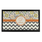 Swirls, Floral & Chevron Bar Mat - Small (Personalized)