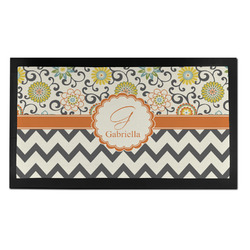 Swirls, Floral & Chevron Bar Mat - Small (Personalized)