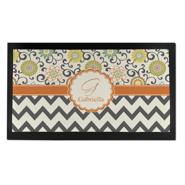 Custom Swirls, Floral & Chevron Bar Mat - Small (Personalized)