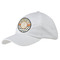Swirls, Floral & Chevron Baseball Cap - White (Personalized)