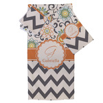 Swirls, Floral & Chevron Bath Towel Set - 3 Pcs (Personalized)