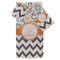 Swirls, Floral & Chevron Bath Towel Set - 3 Pcs (Personalized)