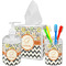 Swirls, Floral & Chevron Acrylic Bathroom Accessories Set w/ Name and Initial