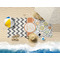 Swirls, Floral & Chevron Beach Towel Lifestyle