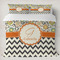 Swirls, Floral & Chevron Duvet Cover Set - King (Personalized)
