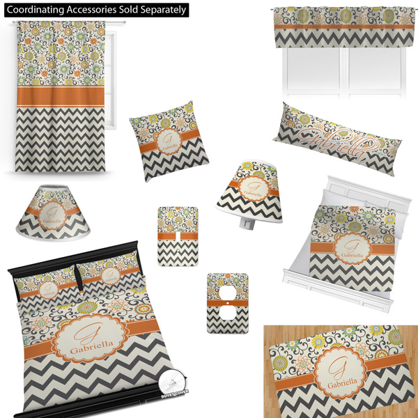 Swirls, Floral & Chevron Bedroom Decor & Accessories2