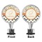 Swirls, Floral & Chevron Bottle Stopper - Front and Back