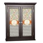 Swirls, Floral & Chevron Cabinet Decal - Small (Personalized)
