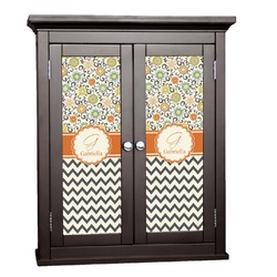 Swirls, Floral & Chevron Cabinet Decal - Custom Size (Personalized)