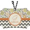 Swirls, Floral & Chevron Rear View Mirror Ornament (Personalized)