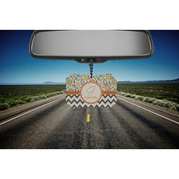 Swirls, Floral & Chevron Car Ornament - Berlin (Road)