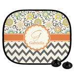 Swirls, Floral & Chevron Car Side Window Sun Shade (Personalized)