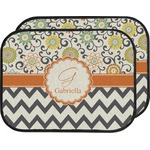 Swirls, Floral & Chevron Car Floor Mats (Back Seat) (Personalized)