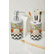 Swirls, Floral & Chevron Ceramic Bathroom Accessories - LIFESTYLE (toothbrush holder & soap dispenser)