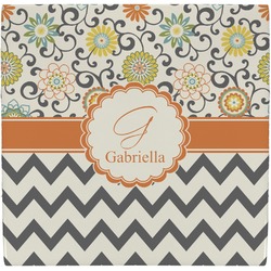 Swirls, Floral & Chevron Ceramic Tile Hot Pad (Personalized)