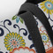 Swirls, Floral & Chevron Closeup of Tote w/Black Handles