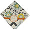 Swirls, Floral & Chevron Cloth Napkins - Personalized Dinner (Folded Four Corners)